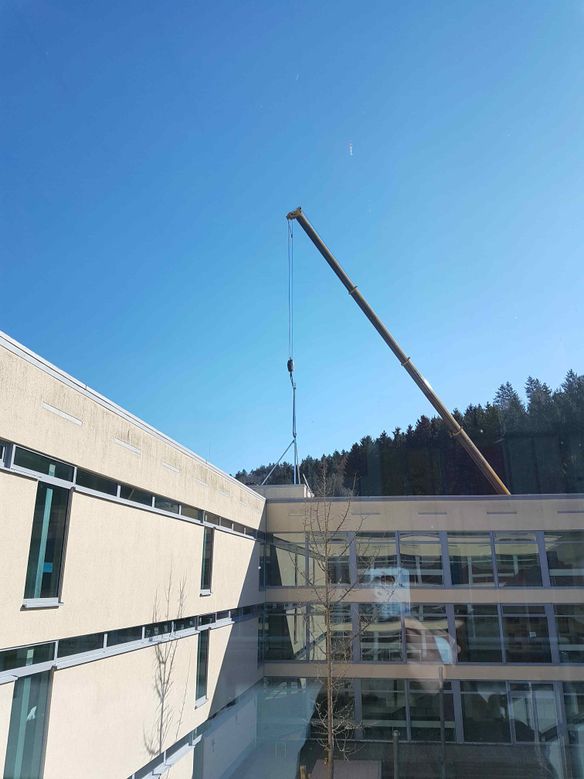 Aufbau eines 7m Mastes