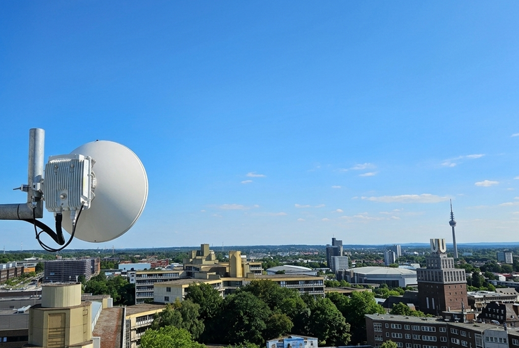 Dortmund: 10 GBit/s Campus-Vernetzung ohne Tiefbau – Eine Richtfunk Success Story