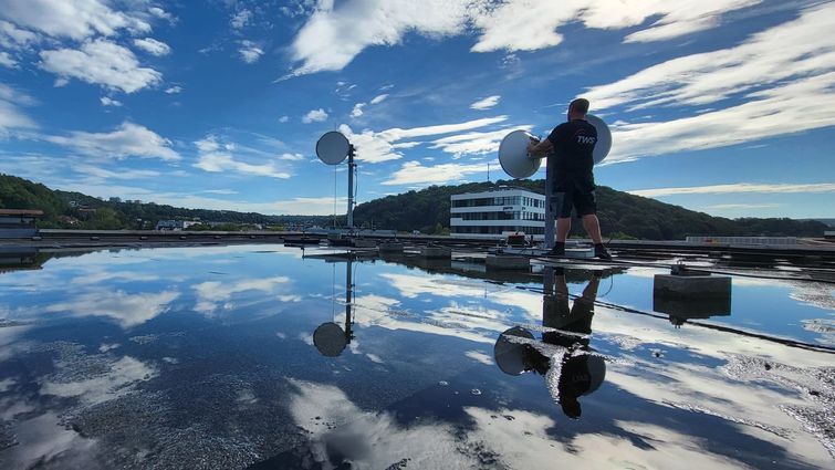 Aviat Richtfunkinstallation