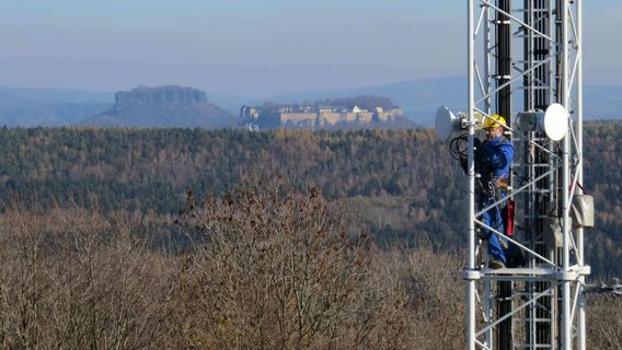 Richtfunk Installation