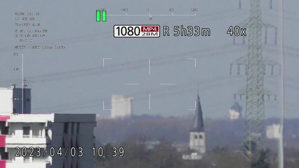 LOS Check mit Drohne 40fache Vergrößerung