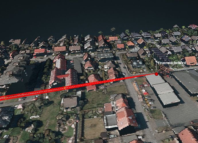 Line-of-Sight 3D-Vorabanalyse für Richtfunk