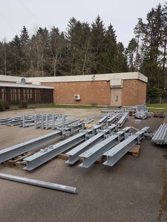 9.3 t Stahl Bereit zur Montage