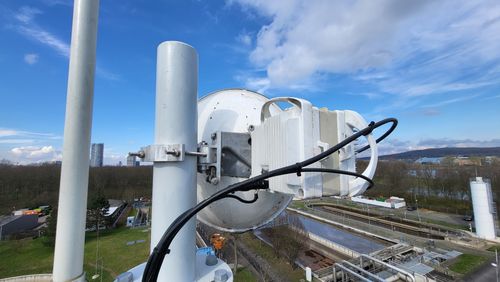 Richtfunkantenne mit freier Sichtverbindung
