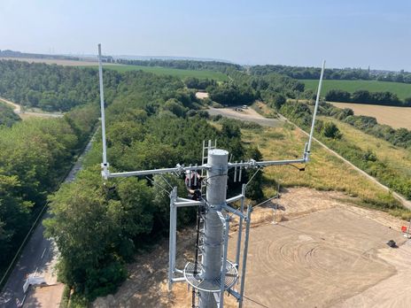 Montage Tetra Funkantennen